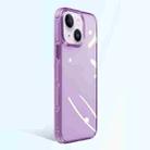 For iPhone 13 Crystal Shield Series High Transparency Metal Case (Purple) - 1