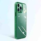 For iPhone 13 Pro Max Crystal Shield Series High Transparency Metal Case (Green) - 1