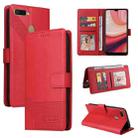 For OPPO A7 2018 GQUTROBE Skin Feel Magnetic Leather Phone Case(Red) - 1