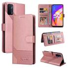 For OPPO A93 5G GQUTROBE Skin Feel Magnetic Leather Phone Case(Rose Gold) - 1