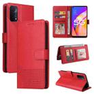 For OPPO A93 5G GQUTROBE Skin Feel Magnetic Leather Phone Case(Red) - 1