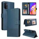 For OPPO A93 5G GQUTROBE Skin Feel Magnetic Leather Phone Case(Blue) - 1