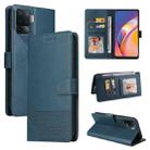For OPPO A94 GQUTROBE Skin Feel Magnetic Leather Phone Case(Blue) - 1