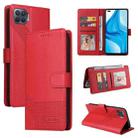 For OPPO F17 Pro / A93 GQUTROBE Skin Feel Magnetic Leather Phone Case(Red) - 1