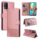 For Realme V13 5G GQUTROBE Skin Feel Magnetic Leather Phone Case(Rose Gold) - 1