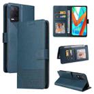 For Realme V13 5G GQUTROBE Skin Feel Magnetic Leather Phone Case(Blue) - 1