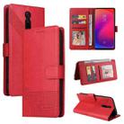 For Xiaomi Redmi K20 GQUTROBE Skin Feel Magnetic Leather Phone Case(Red) - 1