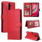For Xiaomi Redmi Note 8 Pro GQUTROBE Skin Feel Magnetic Leather Phone Case(Red) - 1