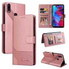 For Xiaomi Redmi Note 7 GQUTROBE Skin Feel Magnetic Leather Phone Case(Rose Gold) - 1