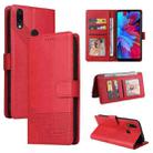 For Xiaomi Redmi Note 7 GQUTROBE Skin Feel Magnetic Leather Phone Case(Red) - 1