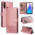 For Xiaomi Redmi Note 8T GQUTROBE Skin Feel Magnetic Leather Phone Case(Rose Gold) - 1