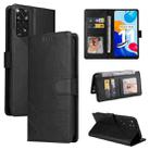 For Xiaomi Redmi Note 11 Pro GQUTROBE Skin Feel Magnetic Leather Phone Case(Black) - 1