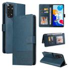 For Xiaomi Redmi Note 11 Pro GQUTROBE Skin Feel Magnetic Leather Phone Case(Blue) - 1