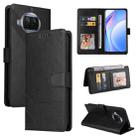 For Xiaomi Mi 10T Lite GQUTROBE Skin Feel Magnetic Leather Phone Case(Black) - 1