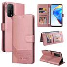 For Xiaomi Mi 10T Pro GQUTROBE Skin Feel Magnetic Leather Phone Case(Rose Gold) - 1