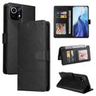 For Xiaomi Mi 11 GQUTROBE Skin Feel Magnetic Leather Phone Case(Black) - 1