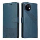 For Xiaomi Mi 11 GQUTROBE Skin Feel Magnetic Leather Phone Case(Blue) - 2