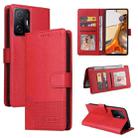 For Xiaomi 11T / 11T Pro GQUTROBE Skin Feel Magnetic Leather Phone Case(Red) - 1