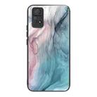 For Xiaomi Redmi Note 11 Pro 4G Abstract Marble Pattern Glass Protective Case(Abstract Gray) - 1