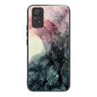 For Xiaomi Redmi Note 11 Pro 4G Abstract Marble Pattern Glass Protective Case(Abstract Black) - 1