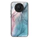 For Xiaomi 12S Ultra Abstract Marble Pattern Glass Protective Case(Abstract Gray) - 1