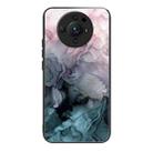 For Xiaomi 12S Ultra Abstract Marble Pattern Glass Protective Case(Abstract Light Pink) - 1