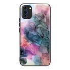 For Huawei Nova 10 Abstract Marble Pattern Glass Protective Case(Abstract Multicolor) - 1