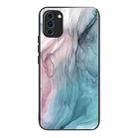 For Huawei Nova 10 Abstract Marble Pattern Glass Protective Case(Abstract Gray) - 1