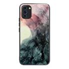 For Huawei Nova 10 Abstract Marble Pattern Glass Protective Case(Abstract Black) - 1