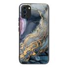 For Huawei Nova 10 Abstract Marble Pattern Glass Protective Case(Abstract Gold) - 1
