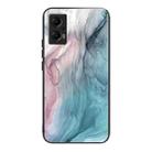 For Xiaomi Redmi Note 11T Pro Abstract Marble Pattern Glass Protective Case(Abstract Gray) - 1