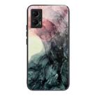 For Xiaomi Redmi Note 11T Pro Abstract Marble Pattern Glass Protective Case(Abstract Black) - 1