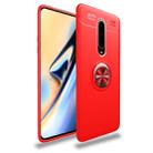 For OnePlus 8 Lenuo Shockproof TPU Protective Case with Invisible Holder(Red) - 1