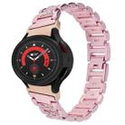 For Samsung Galaxy Watch5 40mm / 44mm Full Diamond Metal Watch Band(Pink) - 1