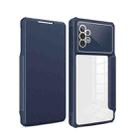 For Samsung Galaxy A52 5G Magnetic Flip Leather Phone Case(Blue) - 1