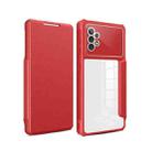 For Samsung Galaxy A52 5G Magnetic Flip Leather Phone Case(Red) - 1