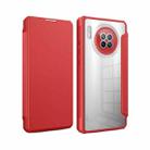 For Huawei Mate 30 Magnetic Flip Leather Phone Case(Red) - 1