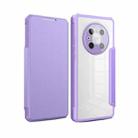 For Huawei Mate 40 Pro Magnetic Flip Leather Phone Case(Purple) - 1