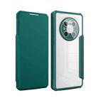 For Huawei Mate 40 Pro Magnetic Flip Leather Phone Case(Dark Green) - 1