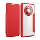 For Huawei Mate 40 Magnetic Flip Leather Phone Case(Red) - 1