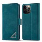 For iPhone 13 Pro Forwenw Dual-side Buckle Leather Phone Case (Dark Cyan) - 1