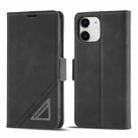 For iPhone 12 mini Forwenw Dual-side Buckle Leather Phone Case (Black) - 1