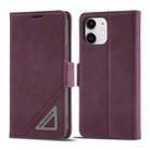 For iPhone 12 mini Forwenw Dual-side Buckle Leather Phone Case (Wine Red) - 1
