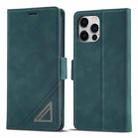For iPhone 12 / 12 Pro Forwenw Dual-side Buckle Leather Phone Case(Dark Cyan) - 1
