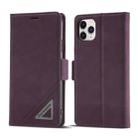 For iPhone 11 Pro Forwenw Dual-side Buckle Leather Phone Case (Wine Red) - 1