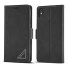 For iPhone X / XS Forwenw Dual-side Buckle Leather Phone Case(Black) - 1