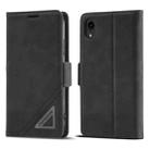 For iPhone XR Forwenw Dual-side Buckle Leather Phone Case(Black) - 1