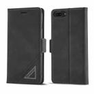 For iPhone SE 2022 / SE 2020 / 8 / 7 Forwenw Dual-side Buckle Leather Phone Case(Black) - 1