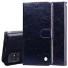 For Galaxy A51 Business Style Oil Wax Texture Horizontal Flip Leather Case, with Holder & Card Slots & Wallet(Black) - 1