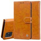 For Galaxy A71 Business Style Oil Wax Texture Horizontal Flip Leather Case, with Holder & Card Slots & Wallet(Brown) - 1